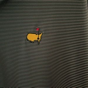 Masters Tech Performance Polo Green with thin White Stripe